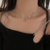 Irregular Design Metal Choker Necklace