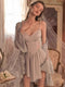 Bow-tie Slip Lounge Dress&Robe