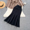 Lace-up Cardigan&Fishtail Skirt 2Pcs
