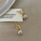 Gold&Silver Color Clashing Ball Earrings