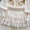 Beaded Ruffled French Style Dress