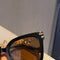 Hollowed Frame Crystal Teal Sunglasses