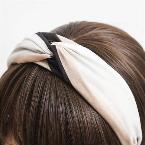 Colorful Crossover Wide Fabric Hair Bands