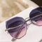 Polygonal Rimless Light Color Sunglasses