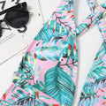 Strap-on Printed One-piece Swimsuit