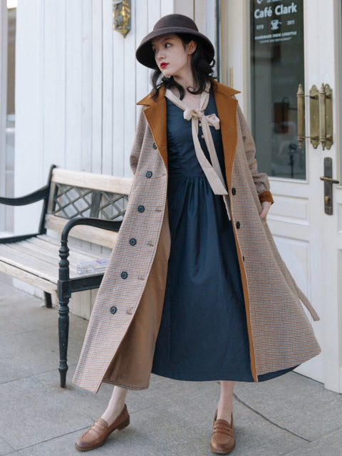 Vintage Double-breasted Trench Coat