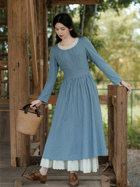 Prairie Cinderella Costume Layered Dress