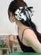 Vintage loral Printed Bow Hair Ribbon
