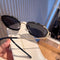 Elegant Hollowed Metal Frame Sunglasses