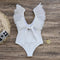 Irregular Design Ruffle Hollowed One-piece Swimsuit