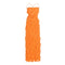 Orange Ruffled Chiffon Slip Dress