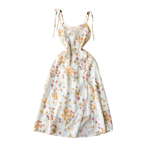 Fairy Pleated Floral Slip Dress