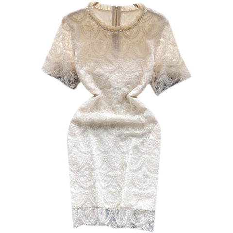 French Style Beaded Lace Dress
