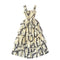 Niche Pleated Printed Cake Dress