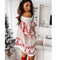 Christmas Jacquard Loose-fitting Knitted Dress