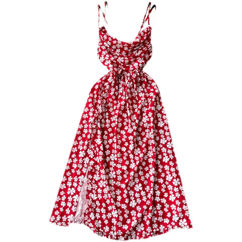 French Style Floral Slip Dress