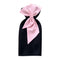 3d Pink Bow Split Black Dress
