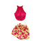 Sleeveless Top&Floral Shorts 2Pcs