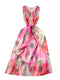 Niche Colorful Tie-dye Sleeveless Dress