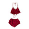 Lace Top&Irregular Design Skirt 2Pcs
