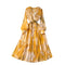 Irregular Design Tie-dye Chiffon Dress