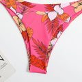 Halterless Multi-coloured Printed Bikini