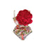 Slant Neckline 3D Floral Sleeveless Jumpsuit