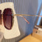 Elegant Hollowed Metal Frame Sunglasses