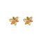 Colorful Crystal Flower Stud Earrings