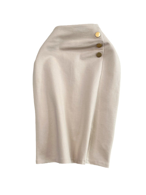 Pleated Hip-wrapping OL Skirt