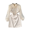 Beaded Lace Crochet Patchwork Dress
