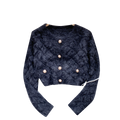 Simple Design Single-breasted Furry Cardigan