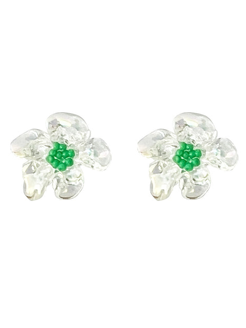 Exaggerated Acrylic Flower Earrings