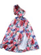 One-shoulder Fairy Floral Chiffon Dress