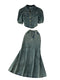 Beaded Shirt&Fishtail Skirt Denim 2Pcs