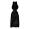 Hollowed Black Suede Cheongsam Dress