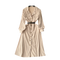 Lapel Single Breasted Corduroy Shirt Dress