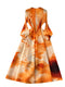 French Style Tie-dye Printed Dress