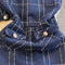 Tweed Plaid Blazer&Skirt 2Pcs