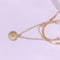 Round Tag Multi-Layered Necklace