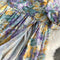 One-shoulder Slant Neckline Floral Dress