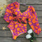 Long-sleeve Floral Swimwear&Split Skirt