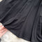 Polo Collar Pleated Black Shirt Dress