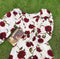 Vintage Square Collar Rose Printed Dress