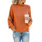 Thick Thread Solid Color Sweater