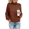 Thick Thread Solid Color Sweater