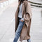 Solid Color Thermal Tweed Coat