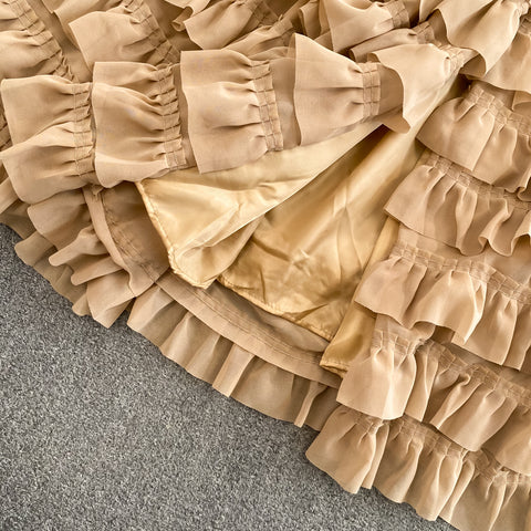 Suit Collar Patchwork Layered Dress