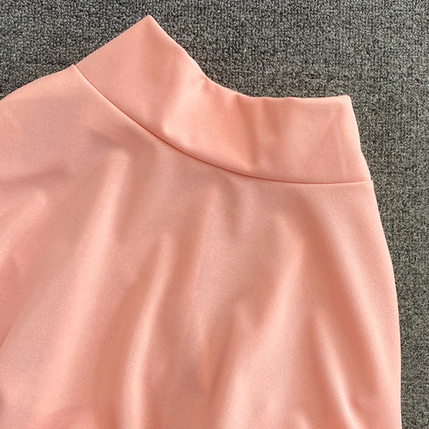 Furry Camisole&A-line Skirt 2Pcs Set