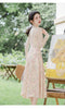 Lace Top&Floral Slip Dress 2Pcs